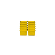 Yellow Cubby Tray Set of 10
