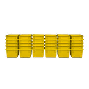 Yellow Cubby Tray Set of 30