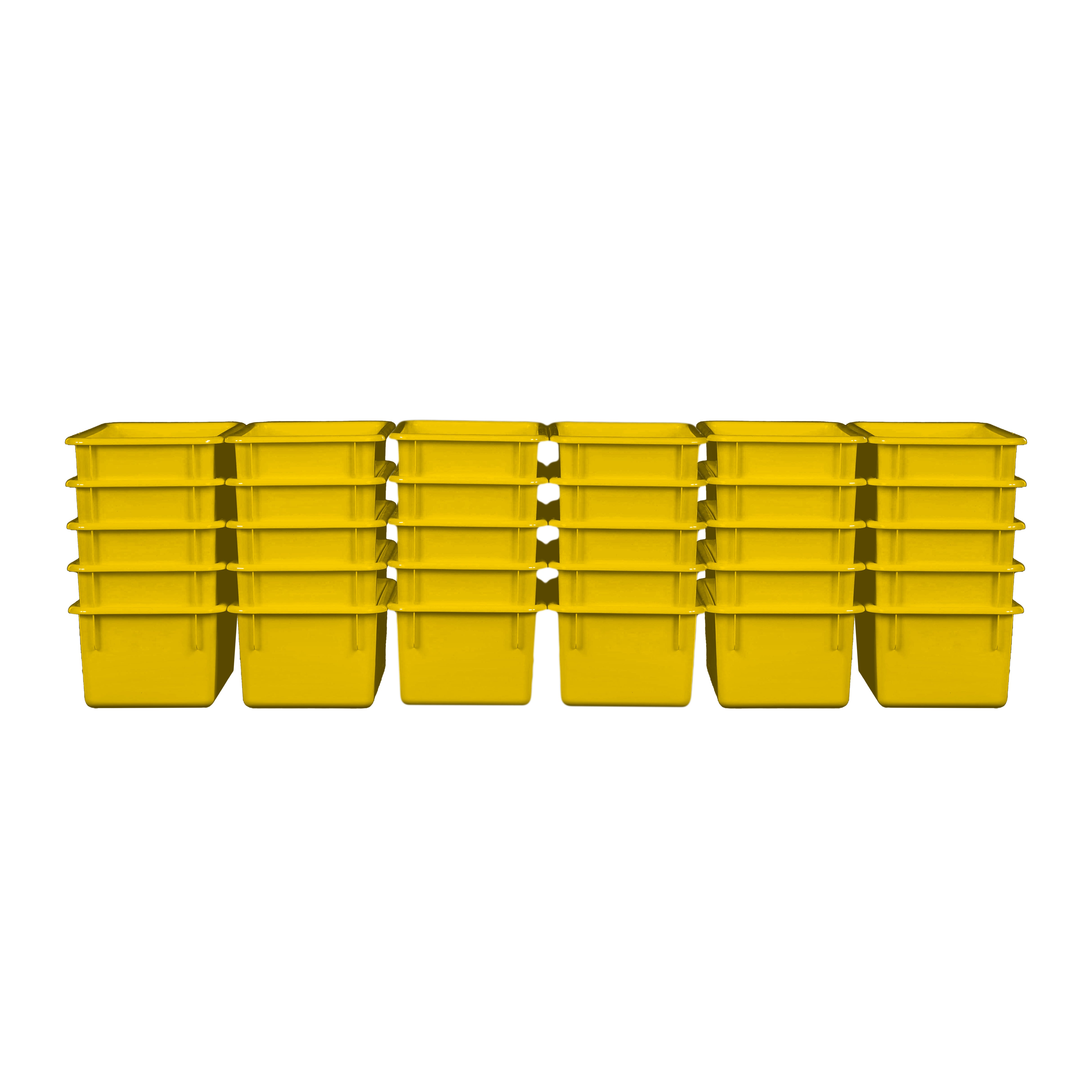 Yellow Cubby Tray Set of 30