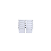 White Cubby Tray Set of 10