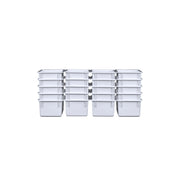 White Cubby Tray Set of 20