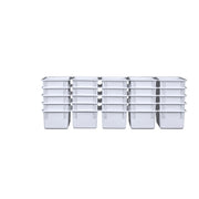 White Cubby Tray Set of 25