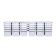 White Cubby Tray Set of 30