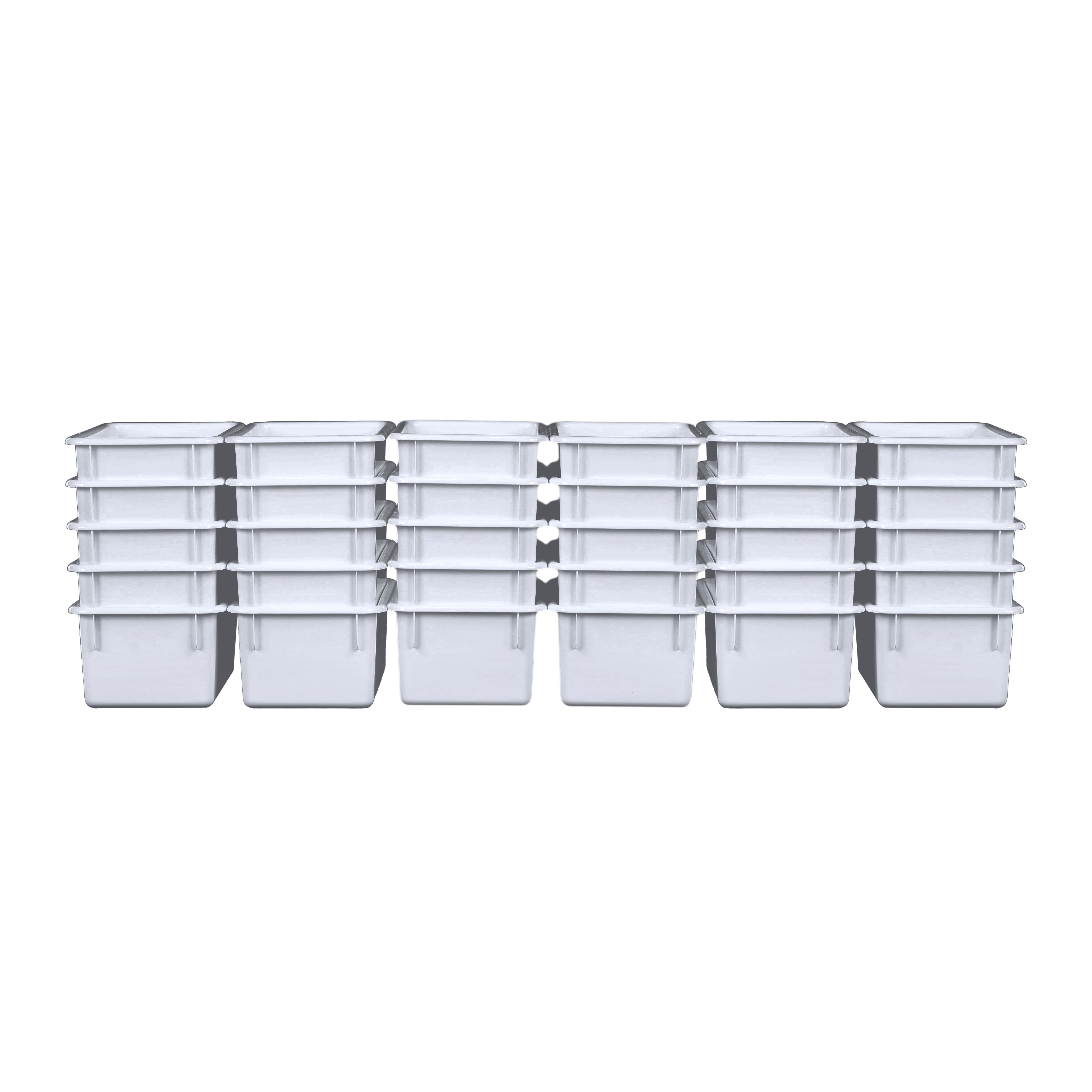 White Cubby Tray Set of 30