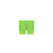 Lime Green Cubby Tray Set of 10