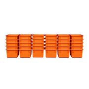 Orange Cubby Tray Set of 30