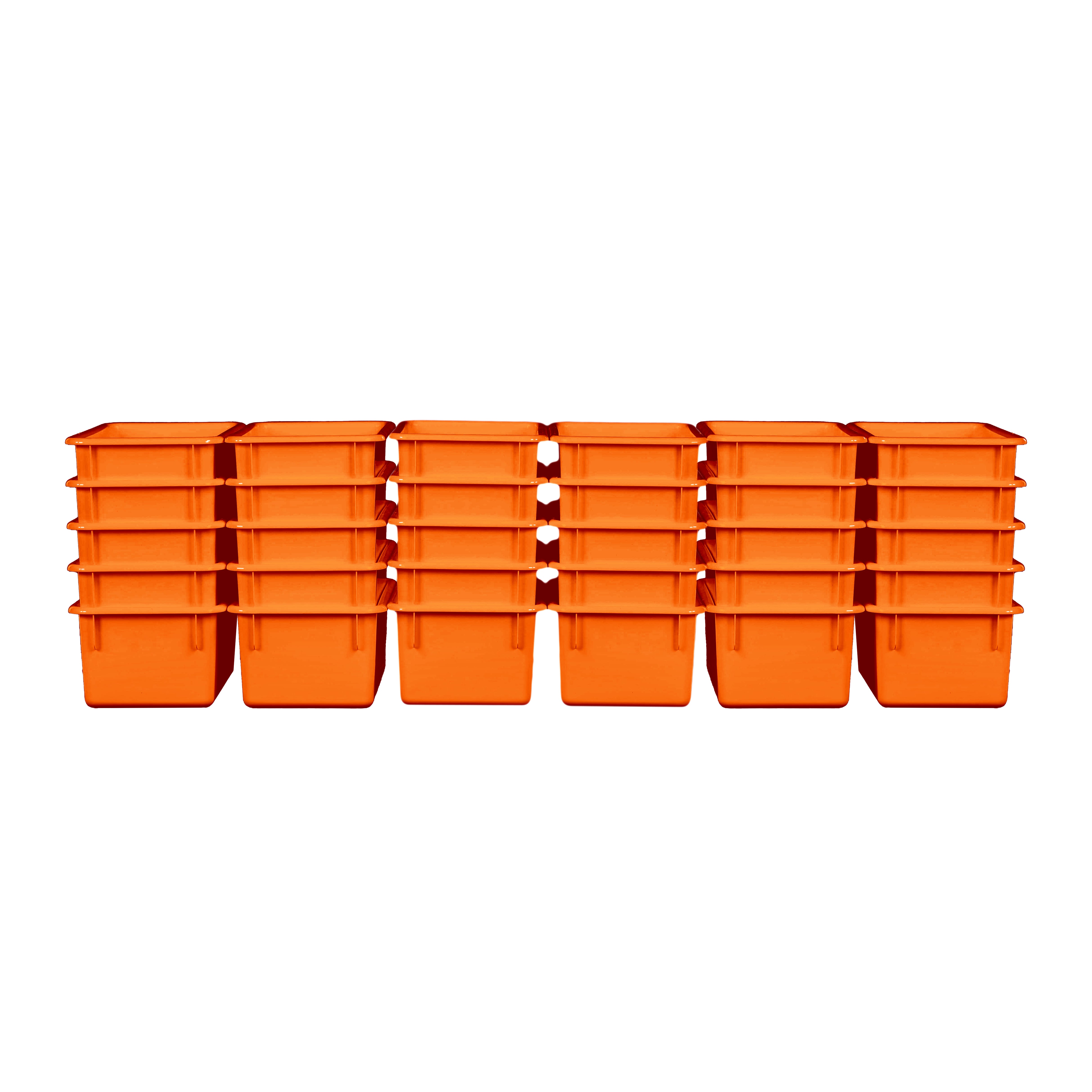 Orange Cubby Tray Set of 30