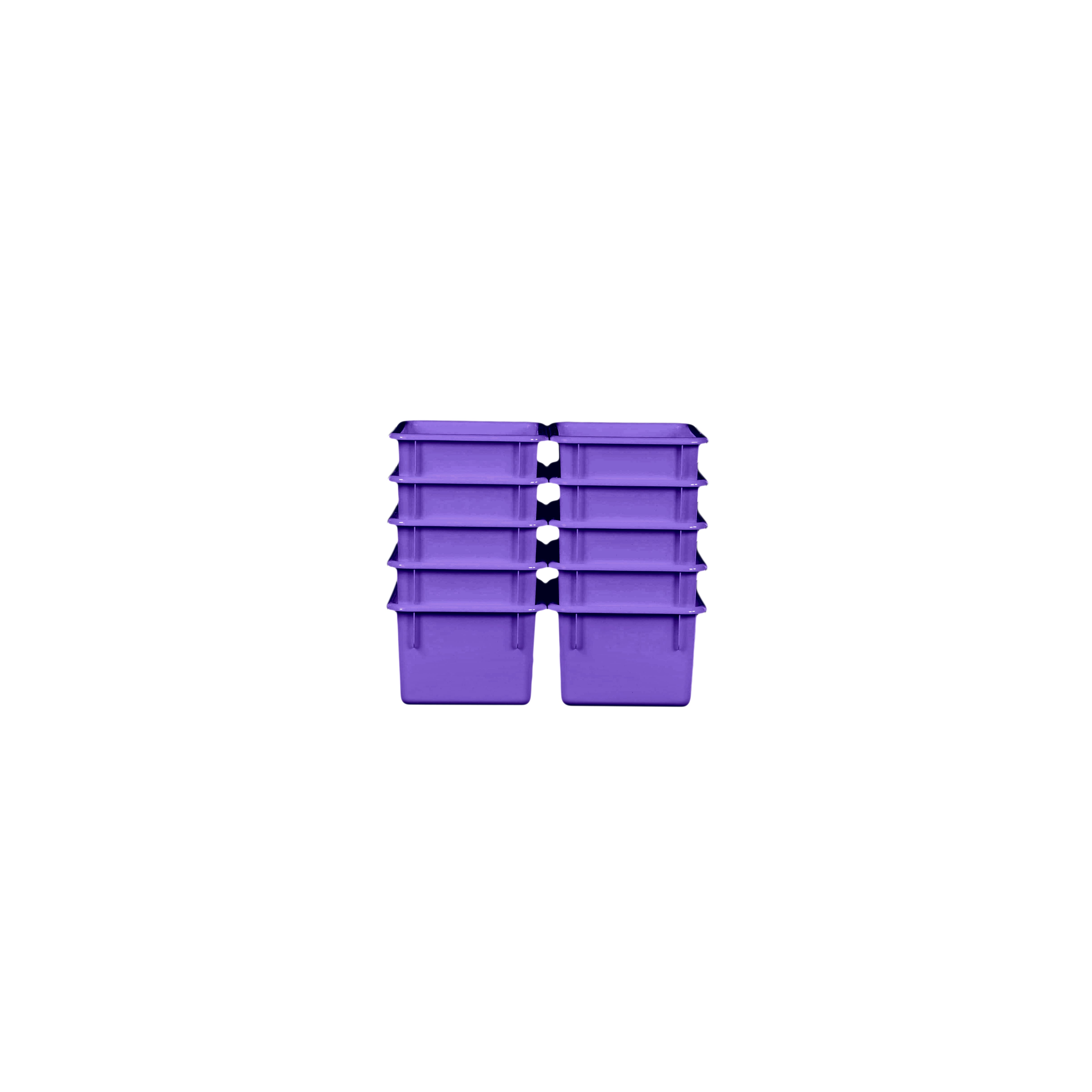 Purple Cubby Tray Set of 10