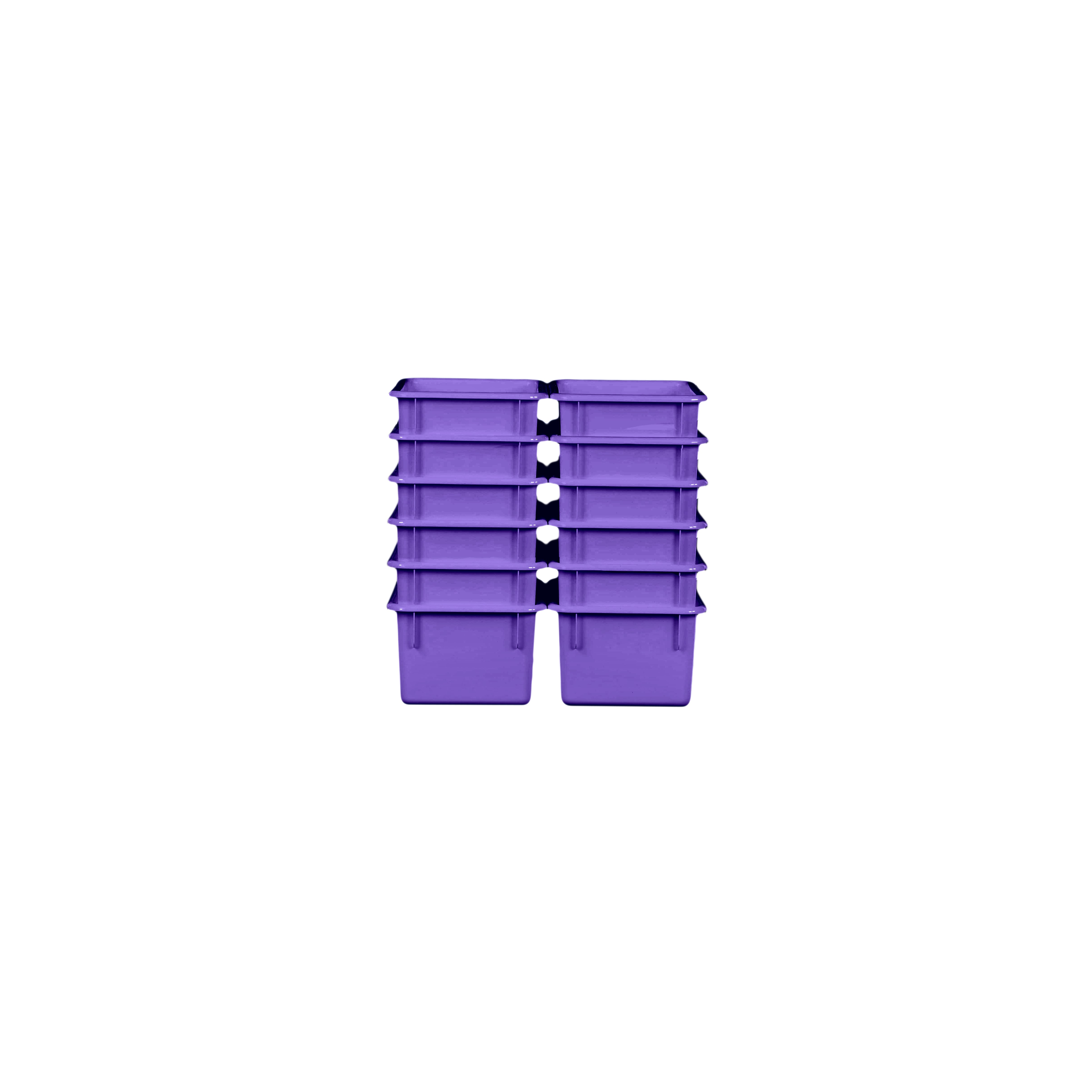 Purple Cubby Tray Set of 12