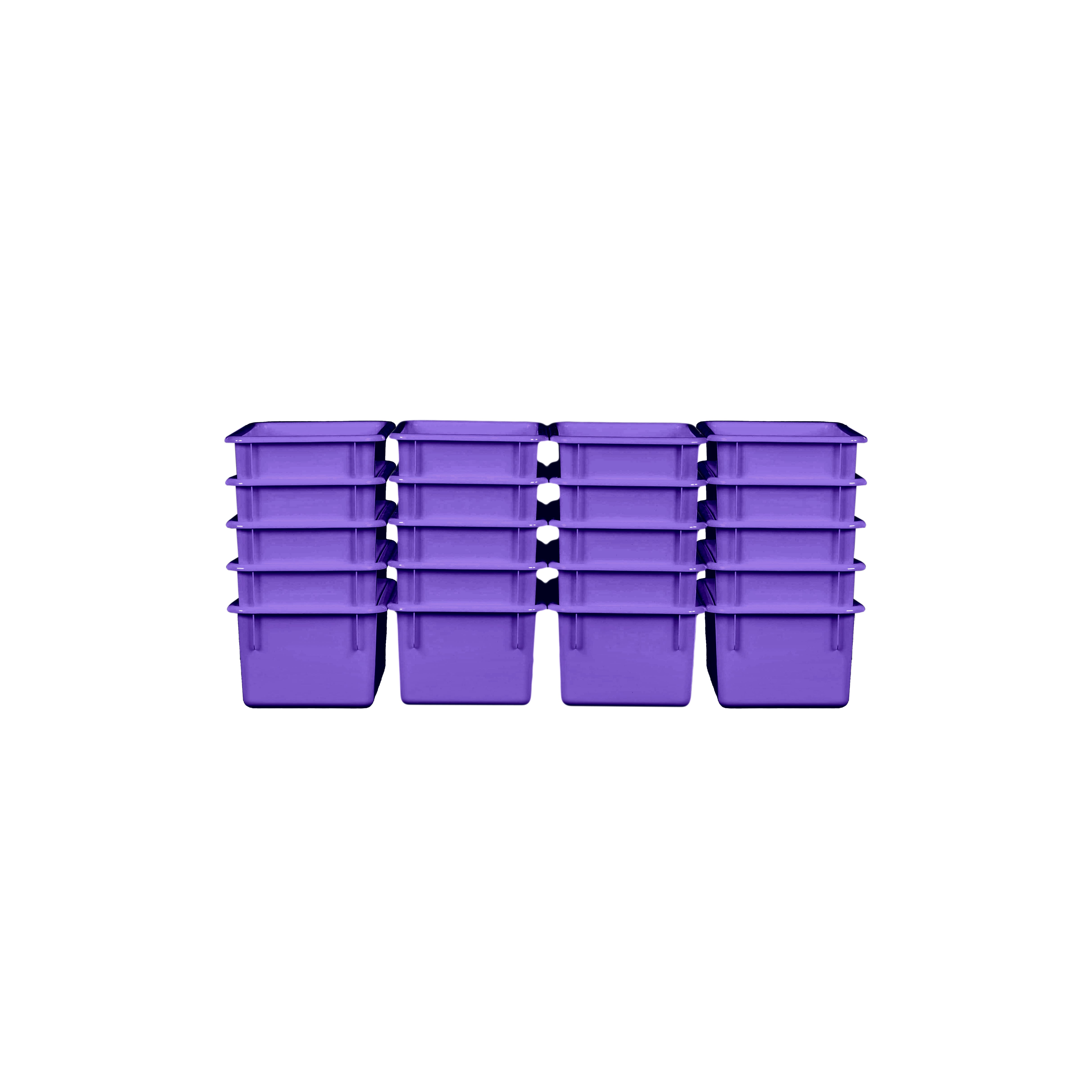 Purple Cubby Tray Set of 20
