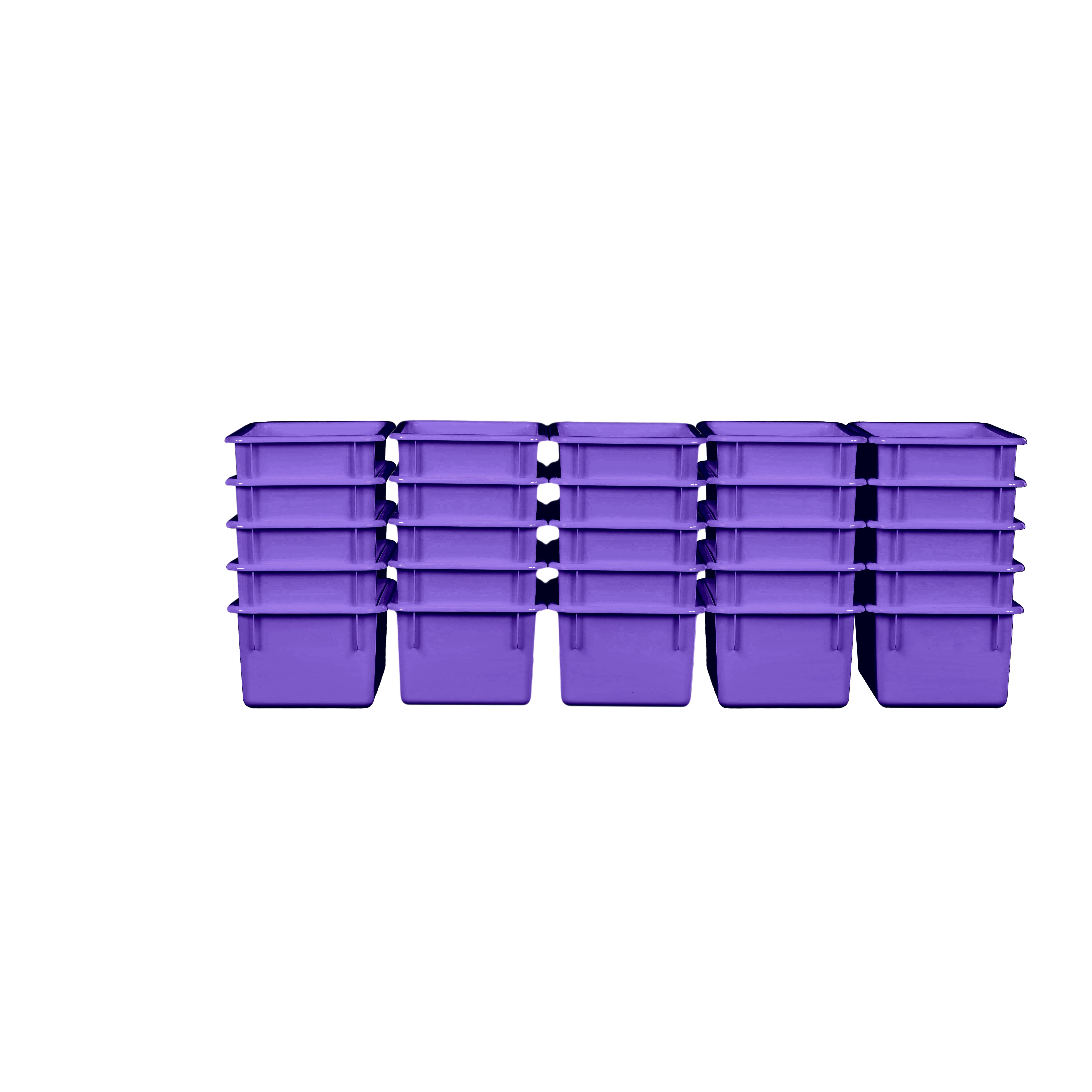 Purple Cubby Tray Set of 25
