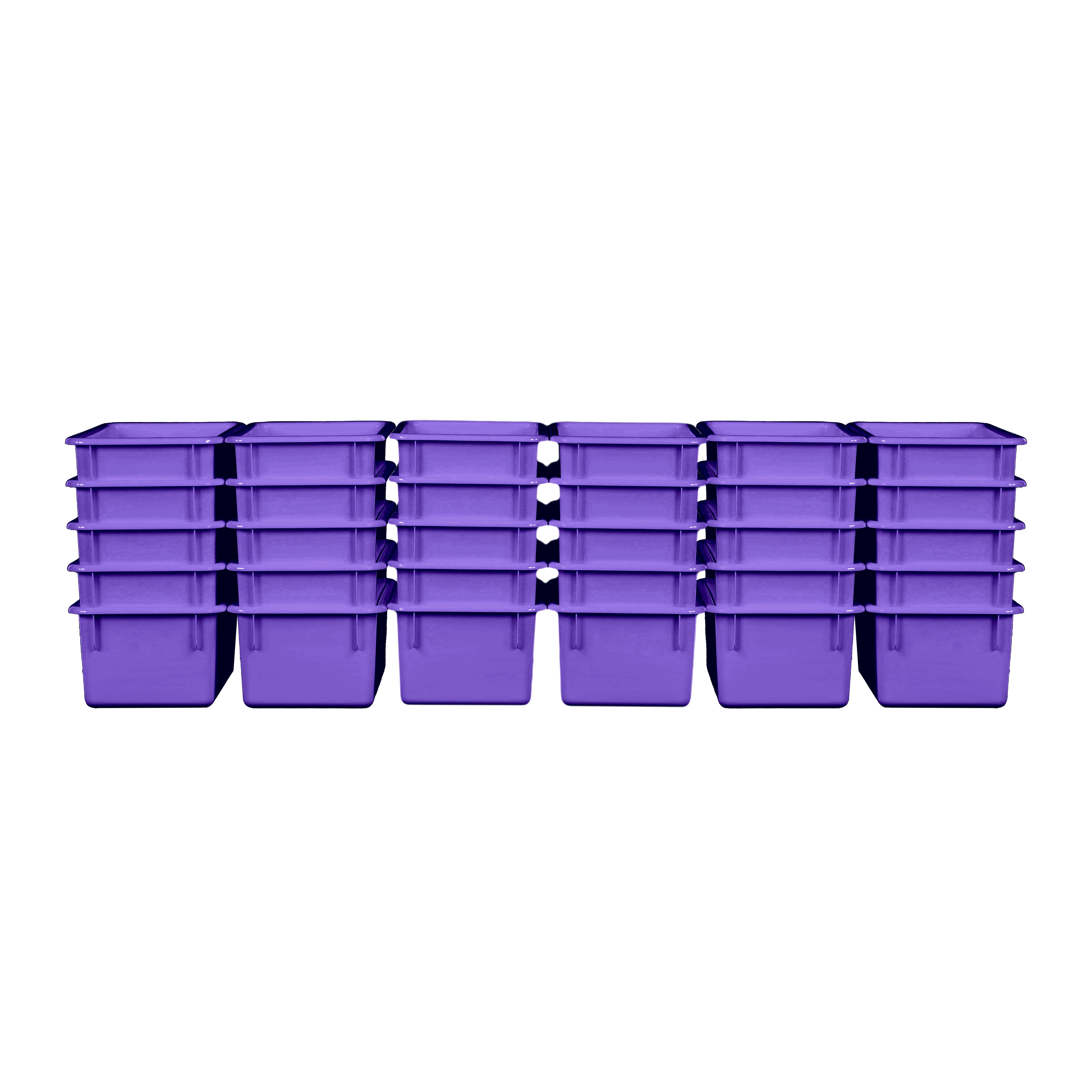 Purple Cubby Tray Set of 30