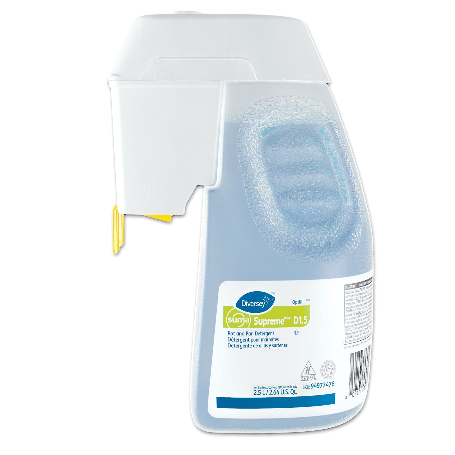 For Pan - Concentrate - 84.5 fl oz (2.6 quart) - Floral Scent - Long Lasting, Durable, Phosphate-free, Easy to Use - Blue - 1 Each