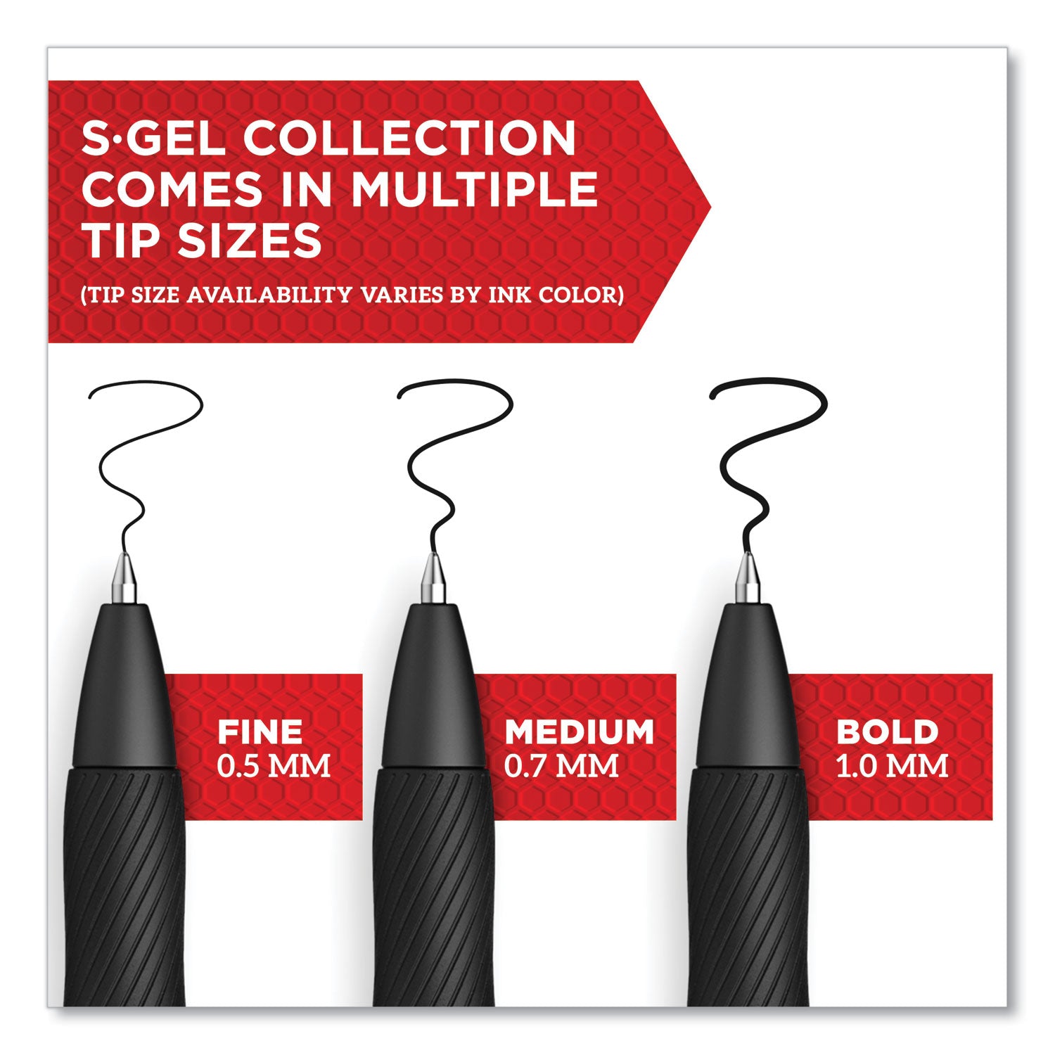 Sharpie S-Gel Pens - 0.5 mm Pen Point - Retractable - Red Ink - Gel-based - 1 Dozen