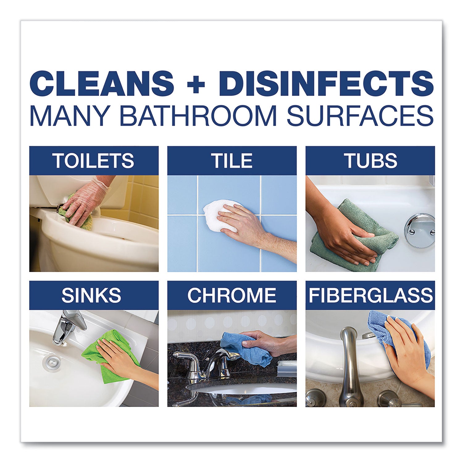 Disinfecting-Sanitizing Bathroom Cleaner, 32 Oz Trigger Spray Bottle