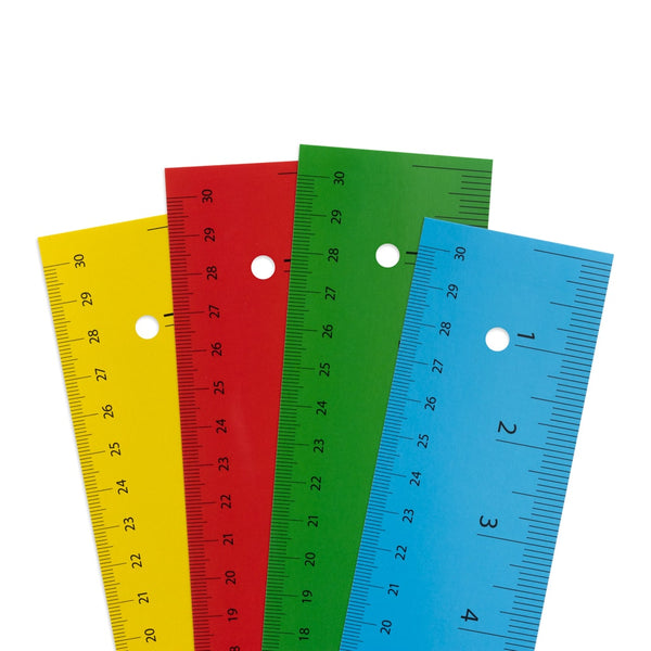 My Ruler 12" Primary Colors 8 Pk