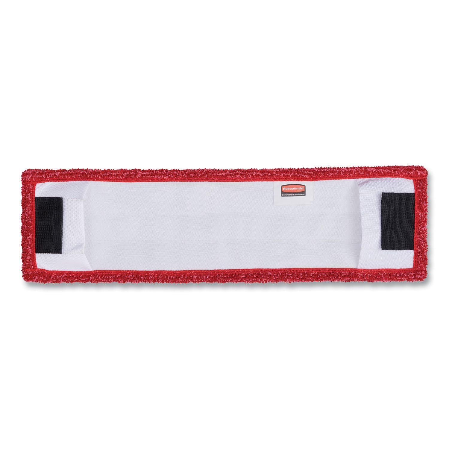 Rubbermaid Commercial Adaptable Flat Mop Microfiber Pad - 19.5" Length x 5.5" Depth - MicroFiber - Red - 1 Each