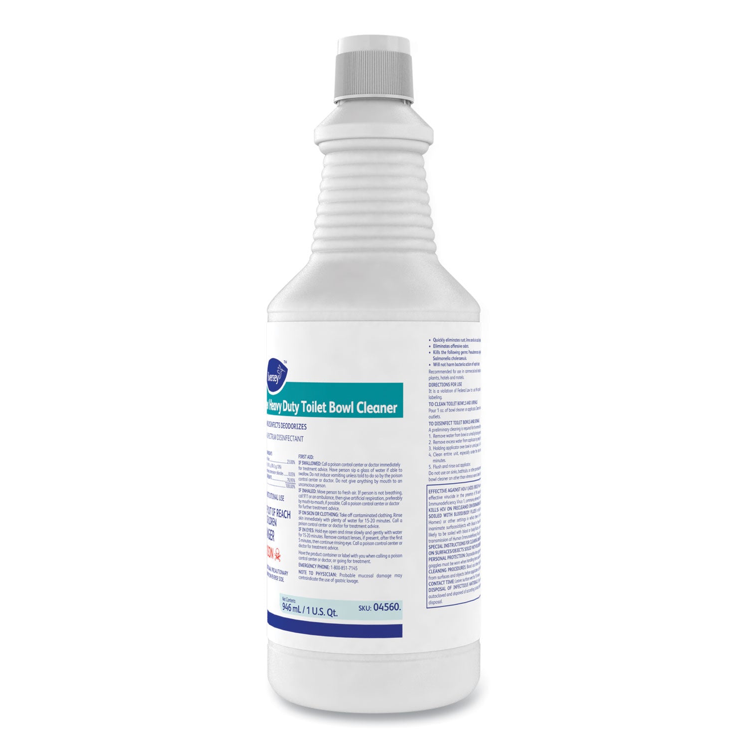 Ready-To-Use - 32 fl oz (1 quart) - Minty Scent - Heavy Duty, Fast Acting, Easy to Use, Disinfectant, Deodorize - Blue - 12 / Carton