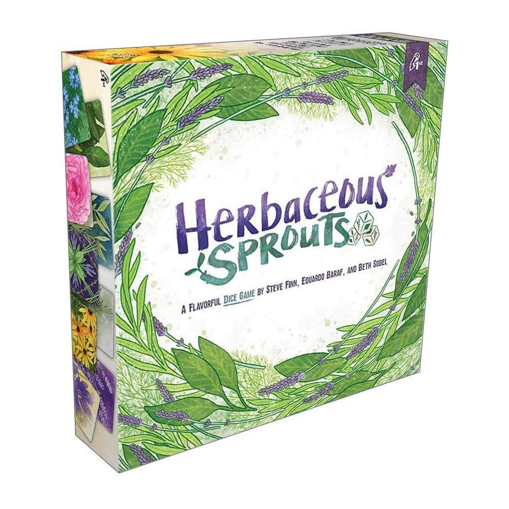 Herbaceous Sprouts Board Game – A Flavorful Dice Game of Planting Herbs in a Shared Garden by Pencil First Games for 1-4 Players