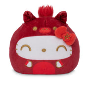 Teeturtle Reversible Sanrio Hello Kitty Plushie 4-Inch Lunar New Year Two-Sided Flip Plush Toy with Embroidered Details - Cute Mini Collectible Plush for Kids, Teens, and Adults
