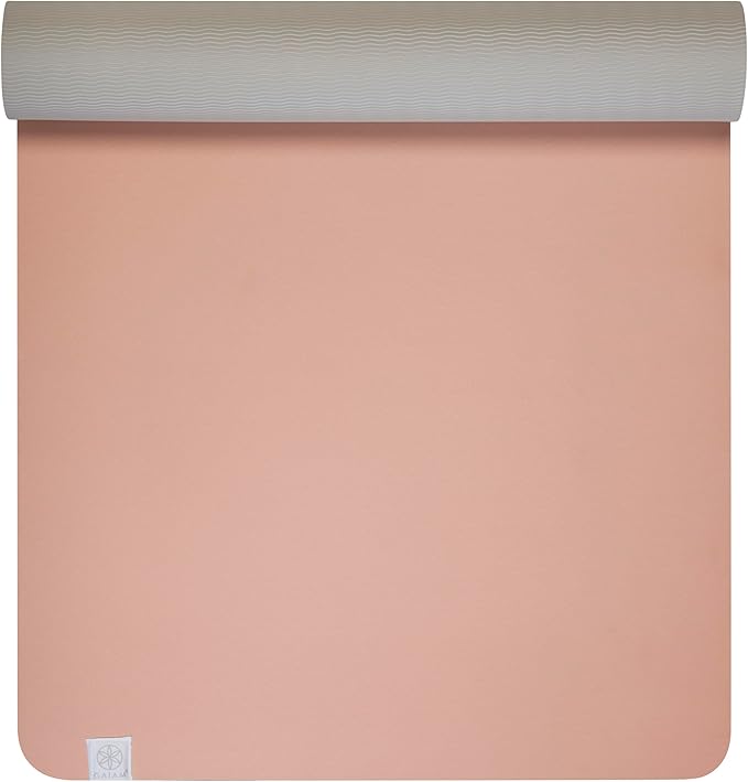 Gaiam Yoga Mat Performance TPE Exercise & Fitness Mat for All Types of Yoga, Pilates & Floor Exercises - Blush