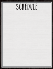 Modern Farmhouse Schedule Write-On/Wipe-Off Chart