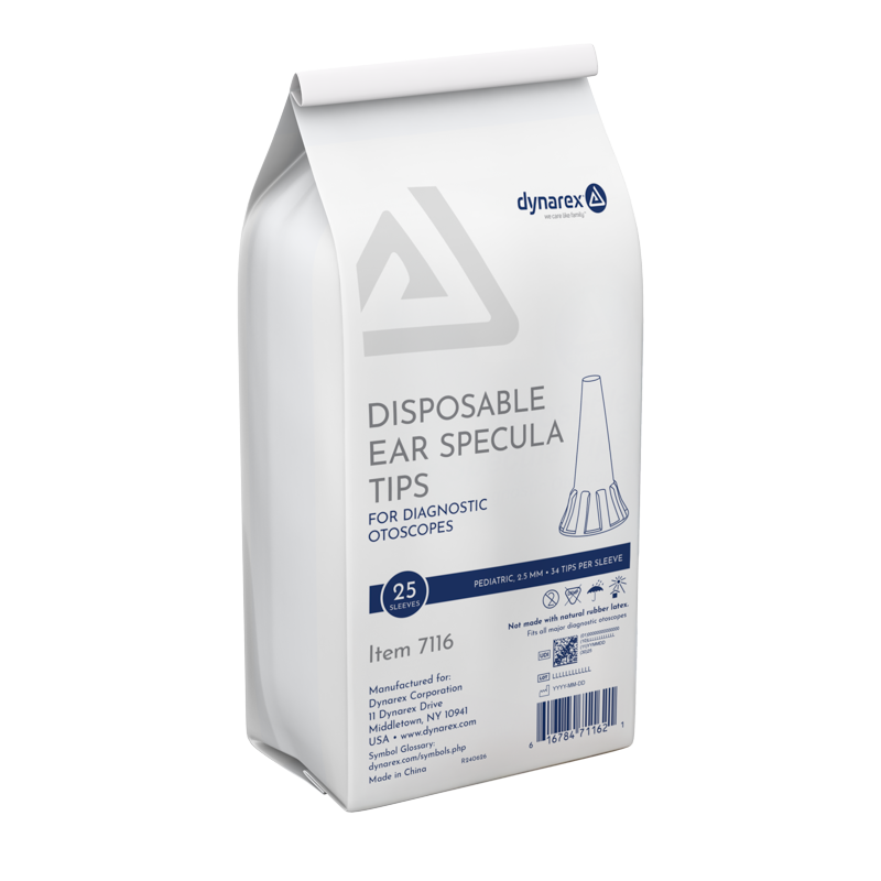 Disposable Ear Specula Tips, 2.5mm - 850 pcs per Box/10 Boxes per Case
