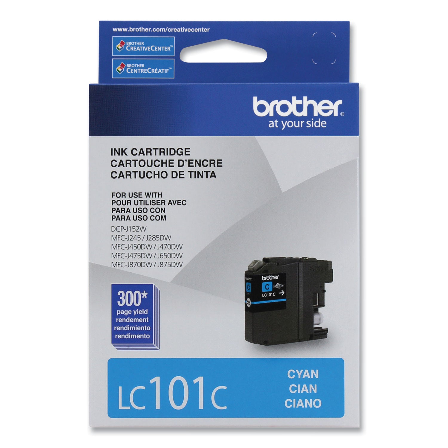Brother Innobella LC101C Original Standard Yield Inkjet Ink Cartridge - Cyan - 1 Each