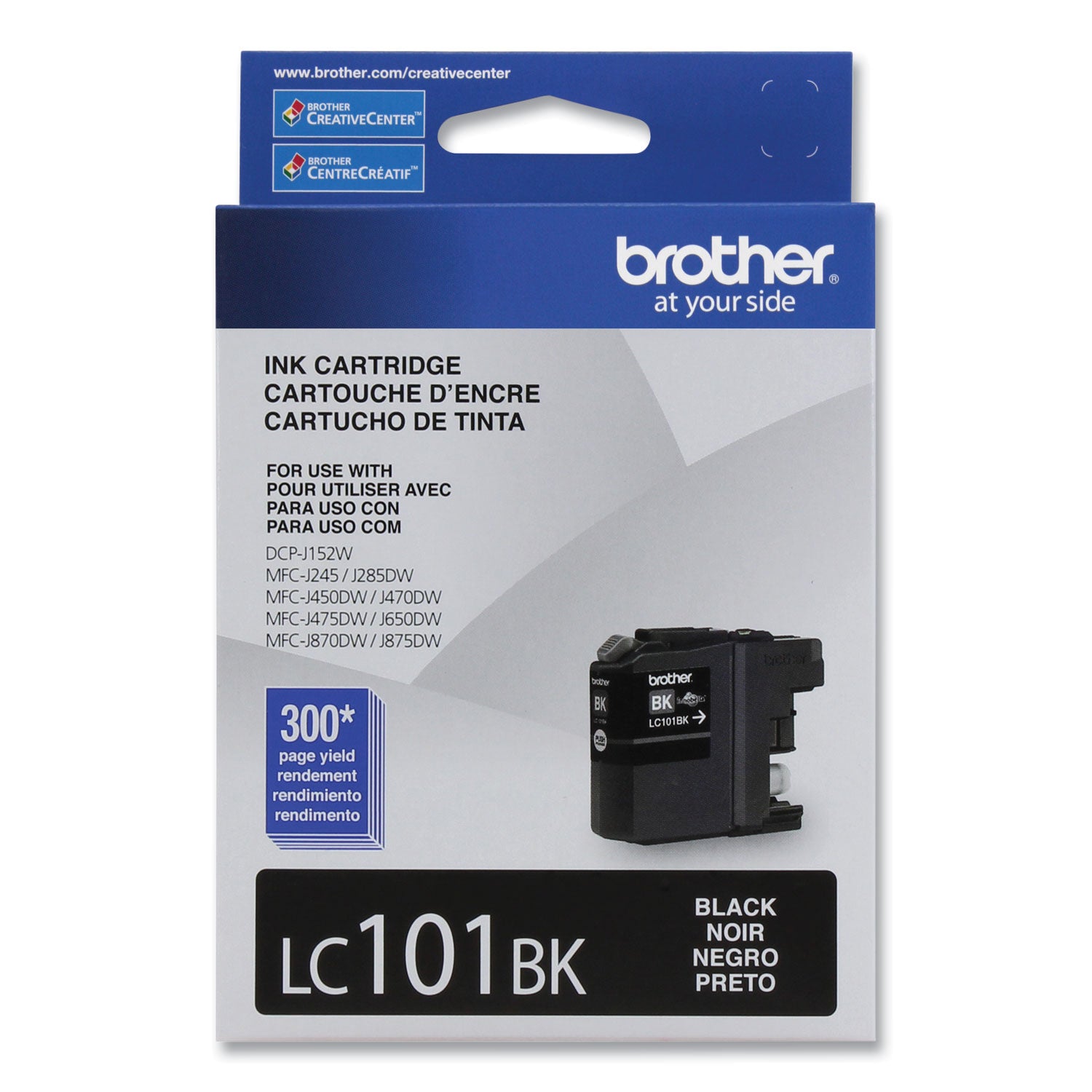 Brother Innobella LC101BK Original Standard Yield Inkjet Ink Cartridge - Black - 1 Each