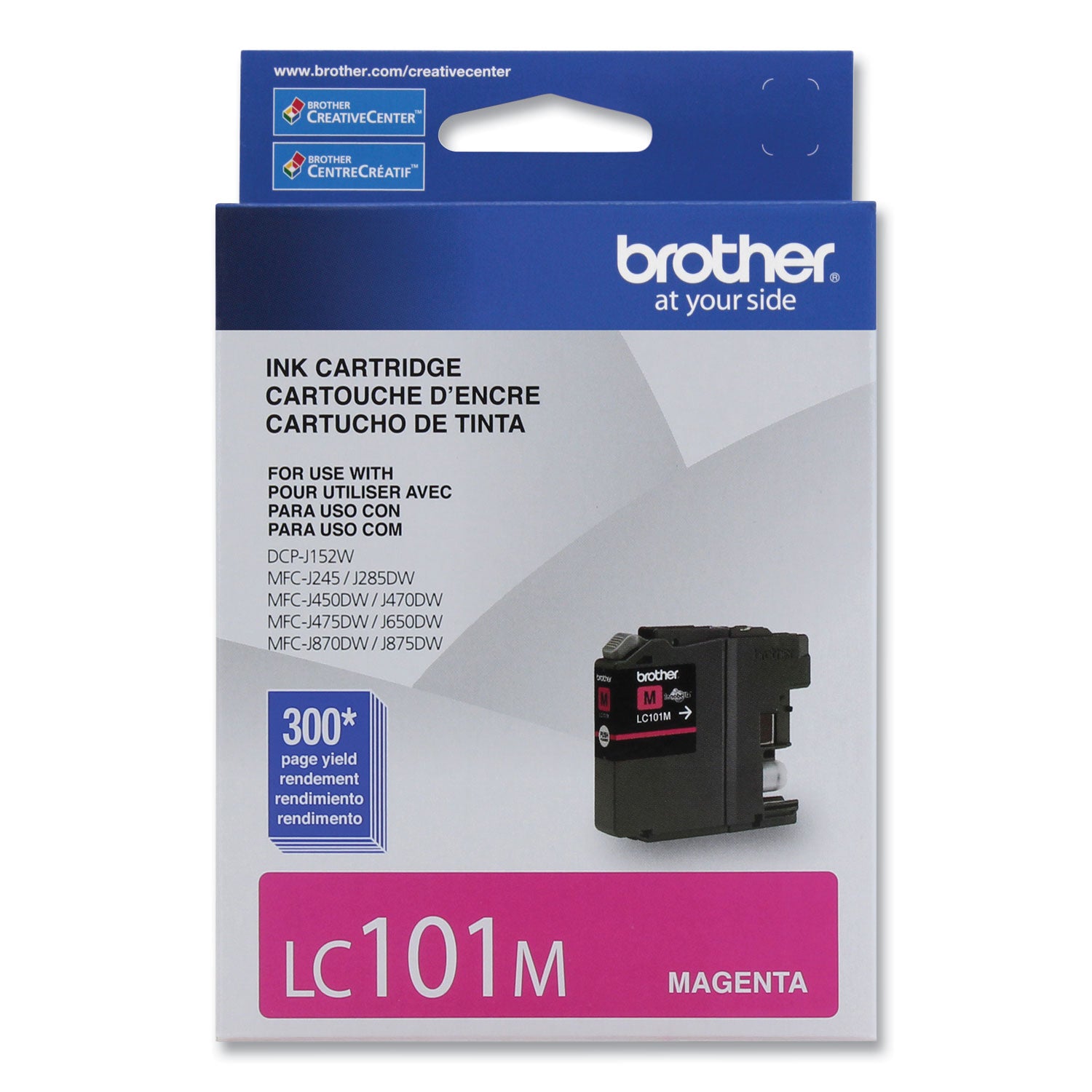 Brother Innobella LC101M Original Standard Yield Inkjet Ink Cartridge - Magenta - 1 Each