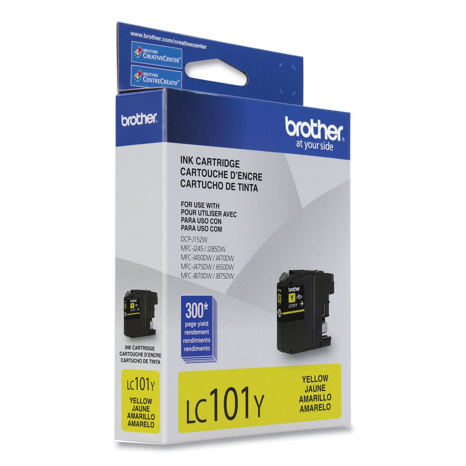Brother Innobella LC101Y Original Standard Yield Inkjet Ink Cartridge - Yellow - 1 Each