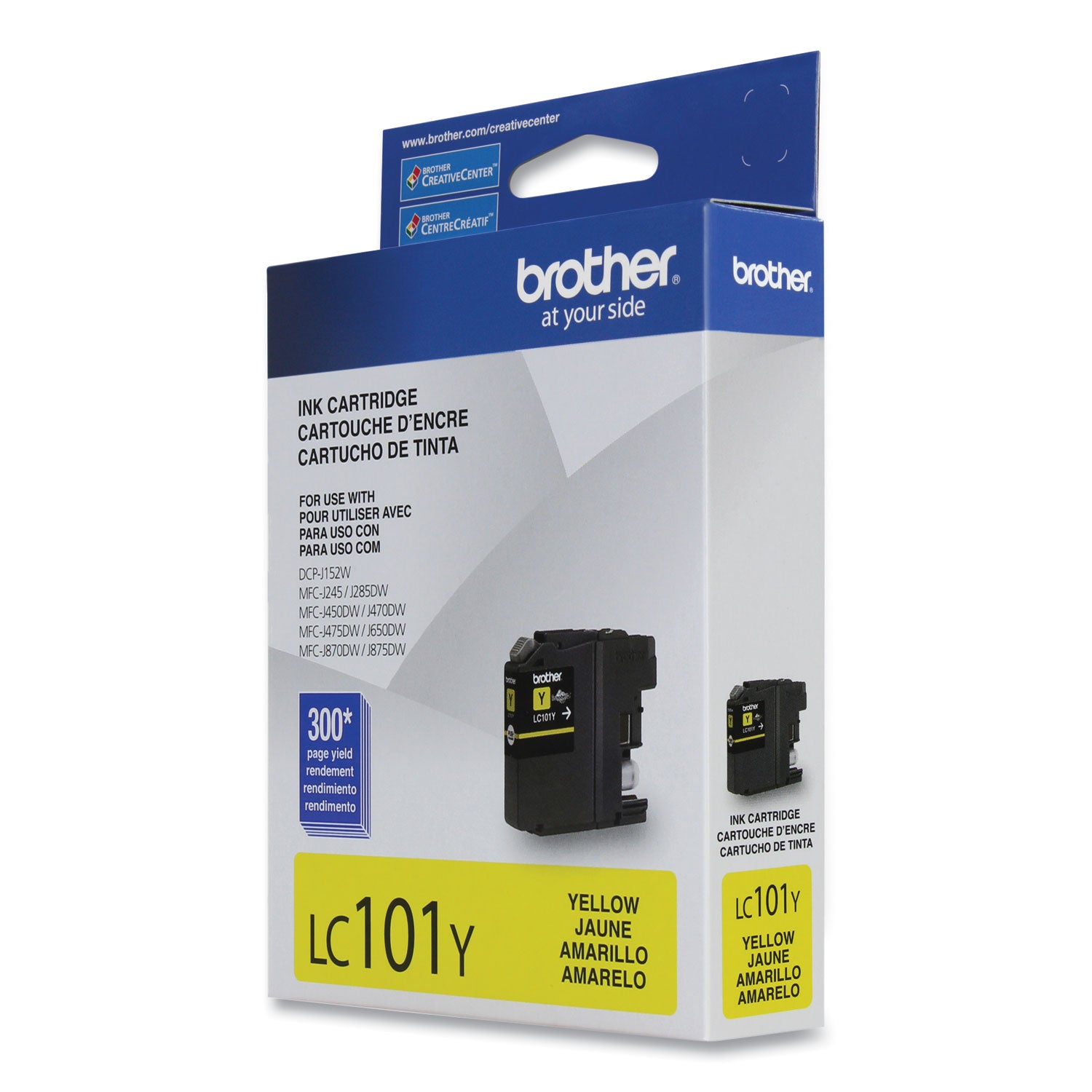 Brother Innobella LC101Y Original Standard Yield Inkjet Ink Cartridge - Yellow - 1 Each