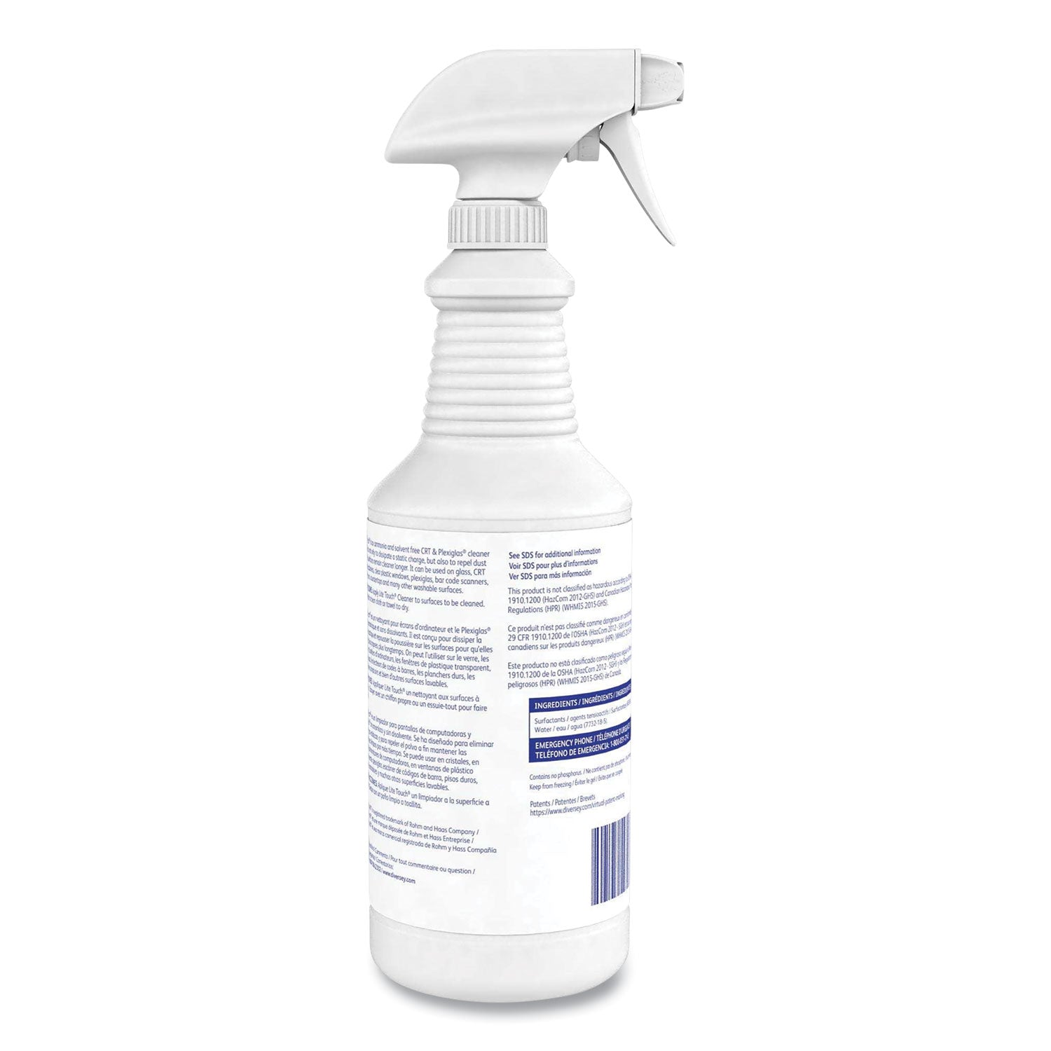For Multi Surface, Multipurpose - 1 quart - Sturdy, Ammonia-free, Solvent-free, Fragrance-free - PurpleSpray Bottle - 12 / Carton