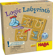 HABA Logic Labyrinth Mini Game - STEM Educational Board Game for Ages 6+, Perfect Family Board Games, Puzzle Games, Kids Games & Toys