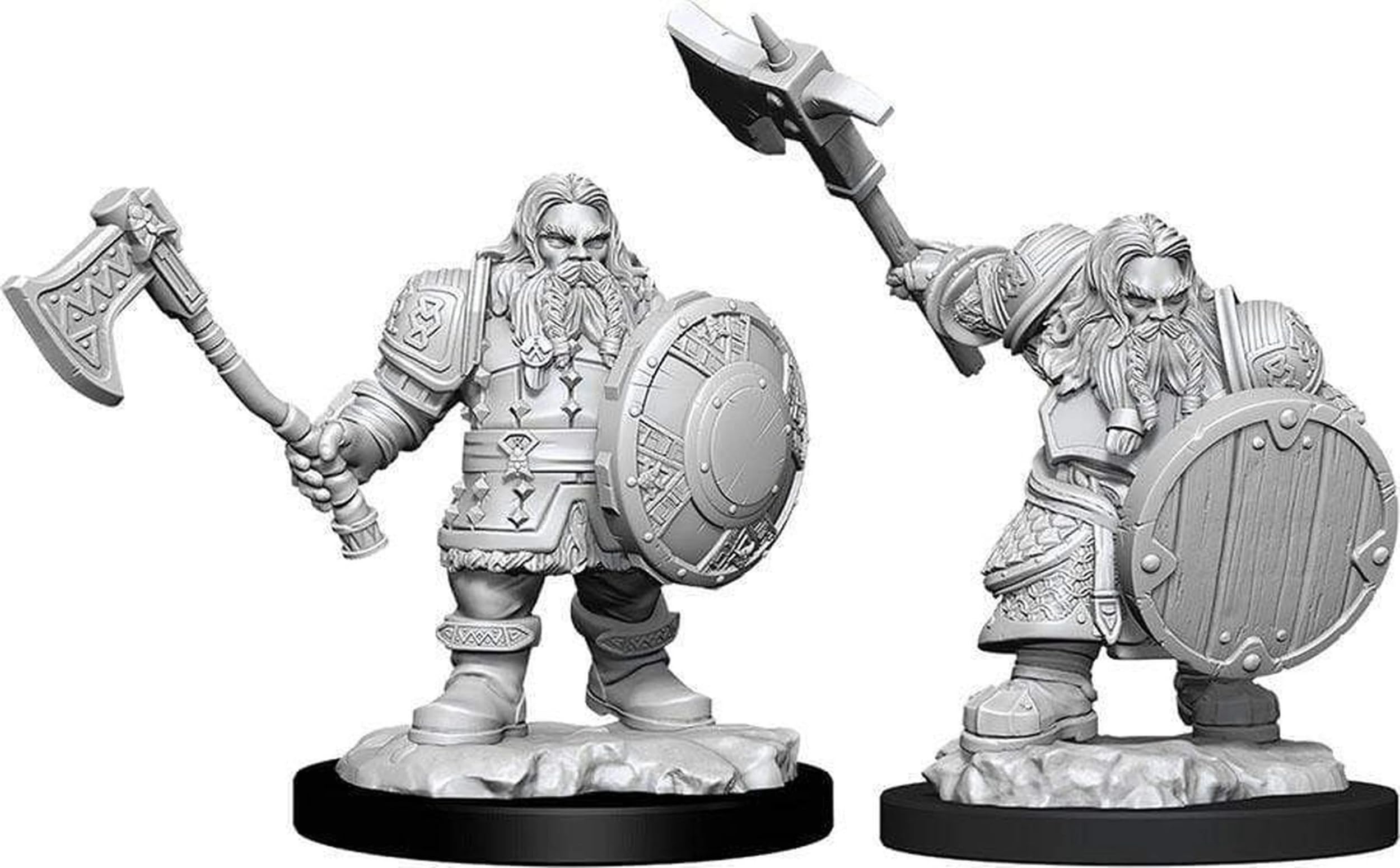 D&D: Nolzur's Marvelous Minis: Male Dwarf Fighter W11 (Unpainted)