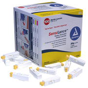 Button Activated Safety Lancets - Sterile, 26G Needle, 1.8mm - 100 pcs per Box/10 Boxes per Case