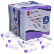 Button Activated Safety Lancets - Sterile, 28G Needle, 1.8mm - 100 pcs per Box/10 Boxes per Case
