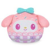 TeeTurtle My Melody Reversible 4" Cupcake Scented Plushie - Cute Kawaii Sanrio Hello Kitty and Friends Soft Stuffed Animal - Smells Like Cake!