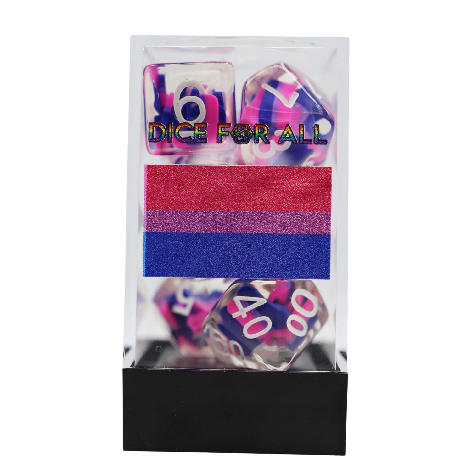 Bisexual Flag RPG Dice Set