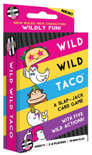 Wild, Wild Taco – by Taco Cat Goat Cheese Pizza - Hilarious, Fast-Paced Slap-Jack Card Game for Kids, Teens, and Adults. Family Friendly Party Game. Great Gift for Kids Ages 7+, 2-8 Players, 10 min