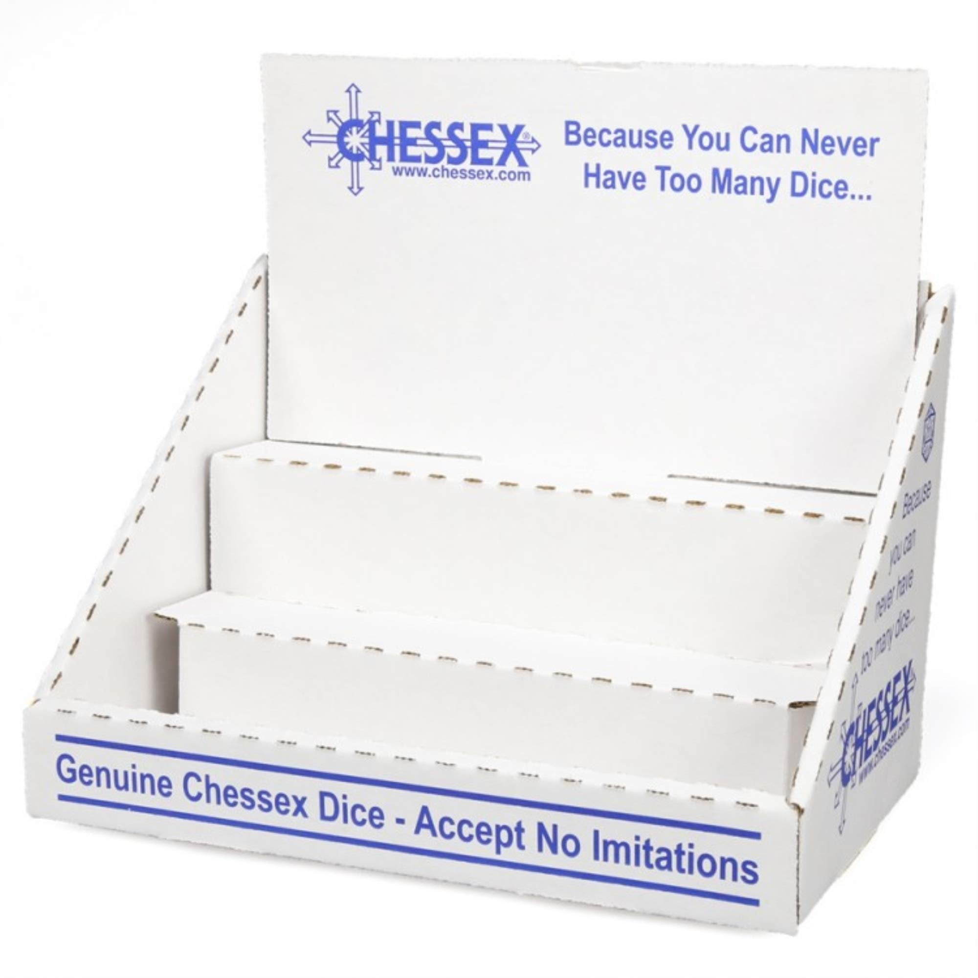 Chessex Full Colour Empty Display Stand – Holds 18 Sets of Chessex Dice – TTRPG D&D DND Dungeons and Dragons – Dice Not Included