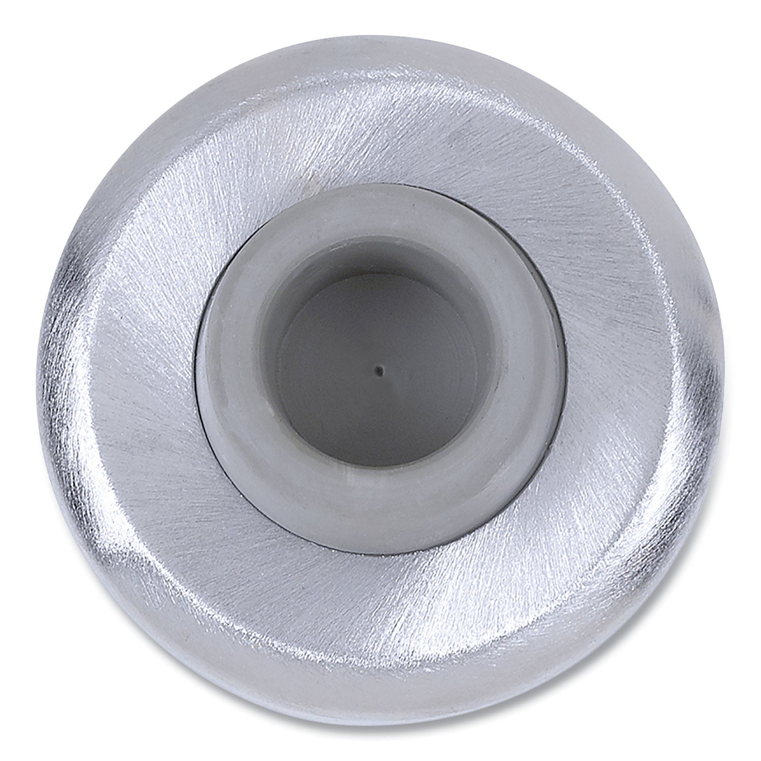 Concave Wall Bumper, 5 X 2 X 6, Satin Chrome