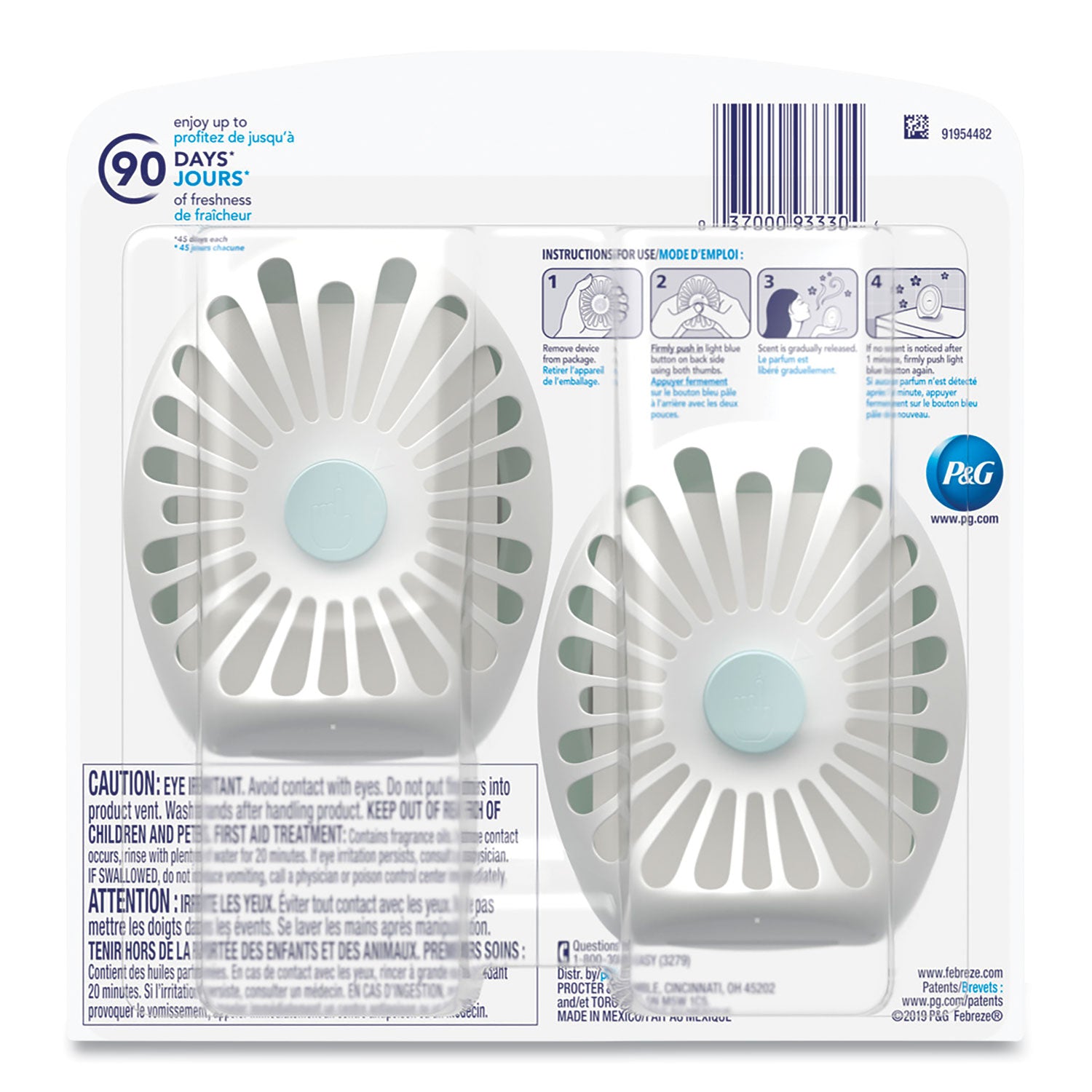 SMALLSPACES, GAIN ORIGINAL SCENT, 7.5 ML CARTRIDGE, 2/PACK