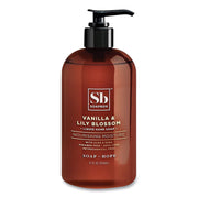 Hand Soap, Vanilla and Lily Blossom Scent, 12 oz, 3/Box