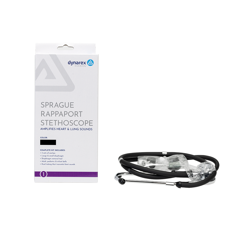 Sprague Rappaport Stethoscopes, Black, 50 Boxes per Case