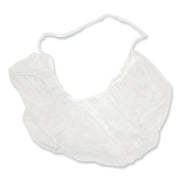 BRD Series Polypropylene Beard Nets, One Size Fits Most, White, 100/Pack, 10 Packs/Carton