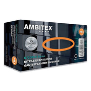 N720 SERIES POWDER-FREE NITRILE GLOVES, 6 MIL, MEDIUM, BLACK, 100/BOX, 10 BOXES/CARTON