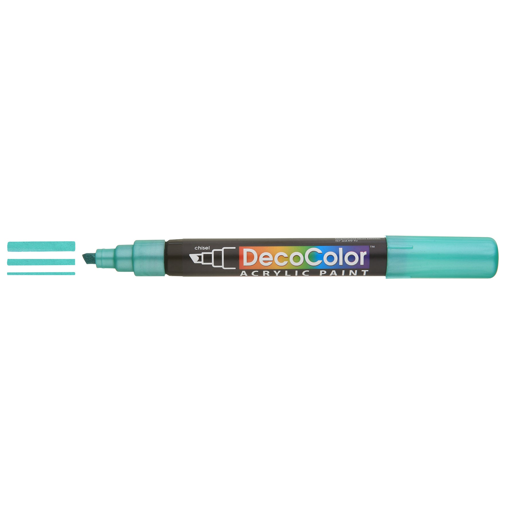 DecoColor® Acrylic Paint Pen, 315M-S, Chisel Tip, Metallic Green