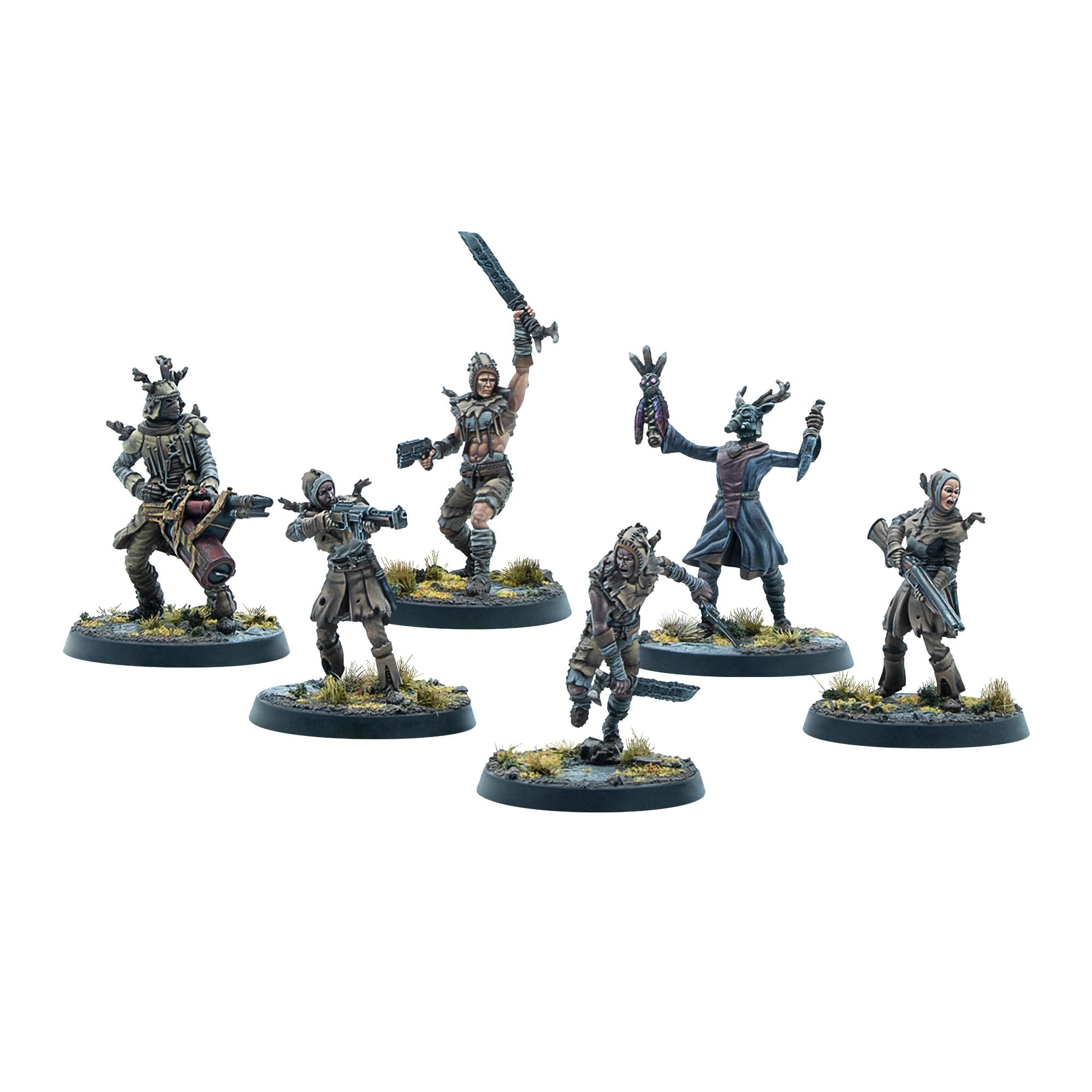 Modiphius Entertainment: Fallout: Miniatures - Cult of The Mothman: Clergy - 6 Figures, Appalachia Wave, Unpainted Resin Miniatures, Tabletop Game