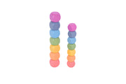 Rainbow Wooden Cubes - Set of 14